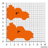 Set of 2 Pumpkin Pickup Truck Cookie Cutters/Dishwasher Safe