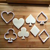 Set of 4 Playing Card Shapes Cookie Cutters/Dishwasher Safe