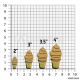 Ice Cream Cone Cookie Cutter/Dishwasher Safe