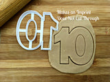 4" Number 10 Cookie Cutter/Clearance