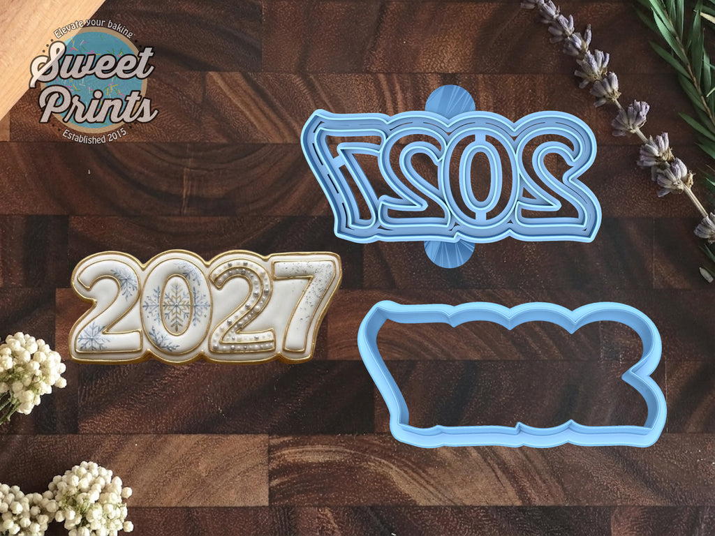 2027 Cookie Cutter & Stamp/Dishwasher Safe