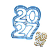 2027 Stacked Cookie Cutter/Dishwasher Safe/Made in the USA