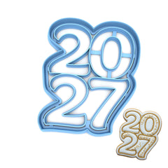 2027 Stacked Cookie Cutter/Dishwasher Safe/Made in the USA