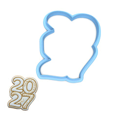 2027 Stacked Cookie Cutter/Dishwasher Safe/Made in the USA