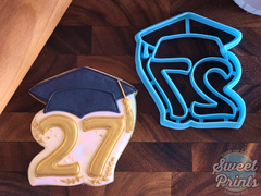 2027 Graduation Hat Cookie Cutter/Dishwasher Safe/Made in the USA