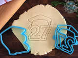 2027 Graduation Hat Cookie Cutter and Press/Dishwasher Safe