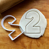 3.5" Number 2 Cookie Cutter/Clearance