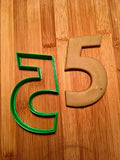 Numbers 2-5-0 Cookie Cutters/Dishwasher Safe