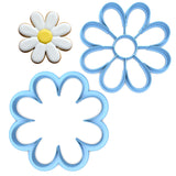 Set of 2 Daisy/Flower Cookie Cutters/Dishwasher Safe