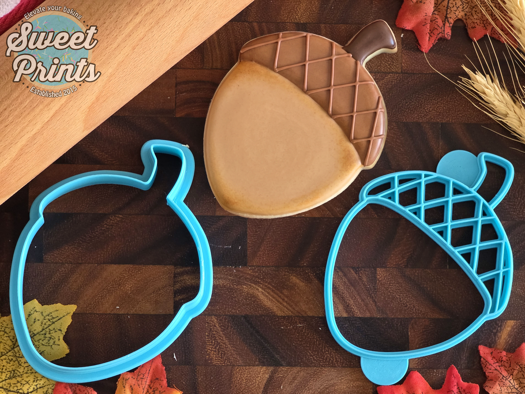 Acorn Cookie Cutter and Press/Dishwasher Safe