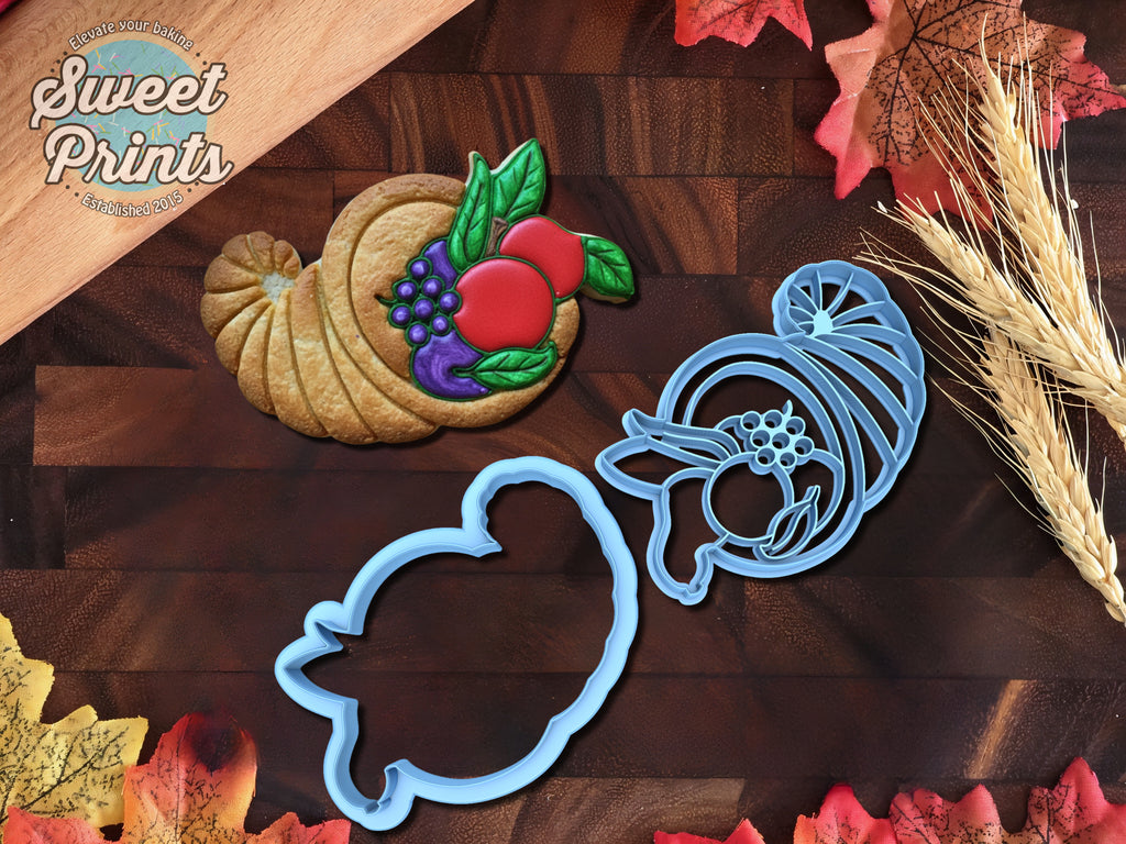 Set of 2 Cornucopia Cookie Cutters/Dishwasher Safe