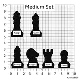 Set of 6 Chess Piece Cookie Cutters/Dishwasher Safe