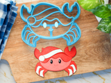 Santa Crab Cookie Cutter/Dishwasher Safe/Christmas in July