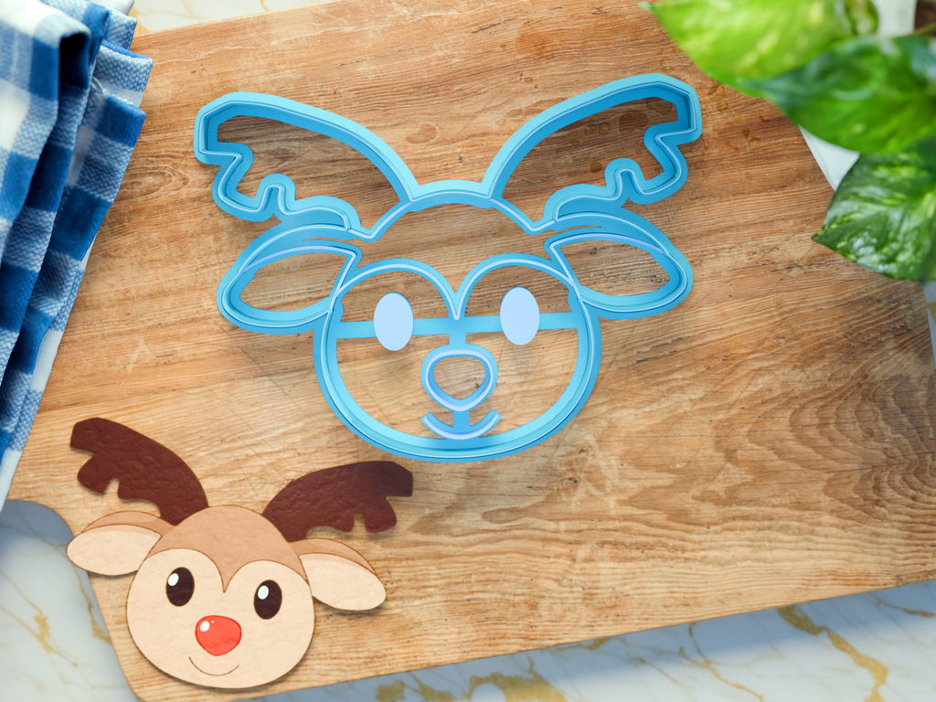 Reindeer Cookie Cutter/Dishwasher Safe/Christmas
