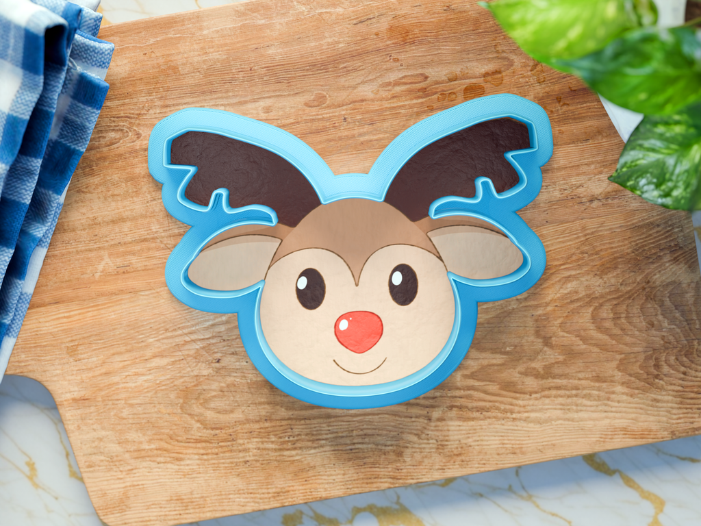Reindeer Cookie Cutter/Dishwasher Safe/Christmas