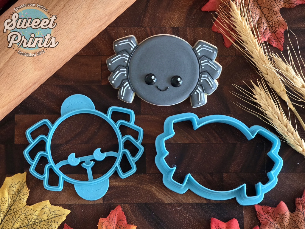 Cute Spider Cookie Cutter & Press/Dishwasher Safe
