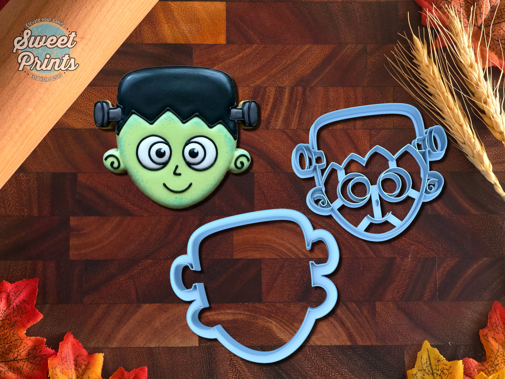 Set of 2 Frankenstein Cookie Cutters/Dishwasher Safe