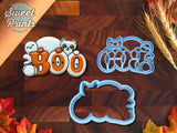 Set of 2 Cute Boo Cookie Cutters/Dishwasher Safe