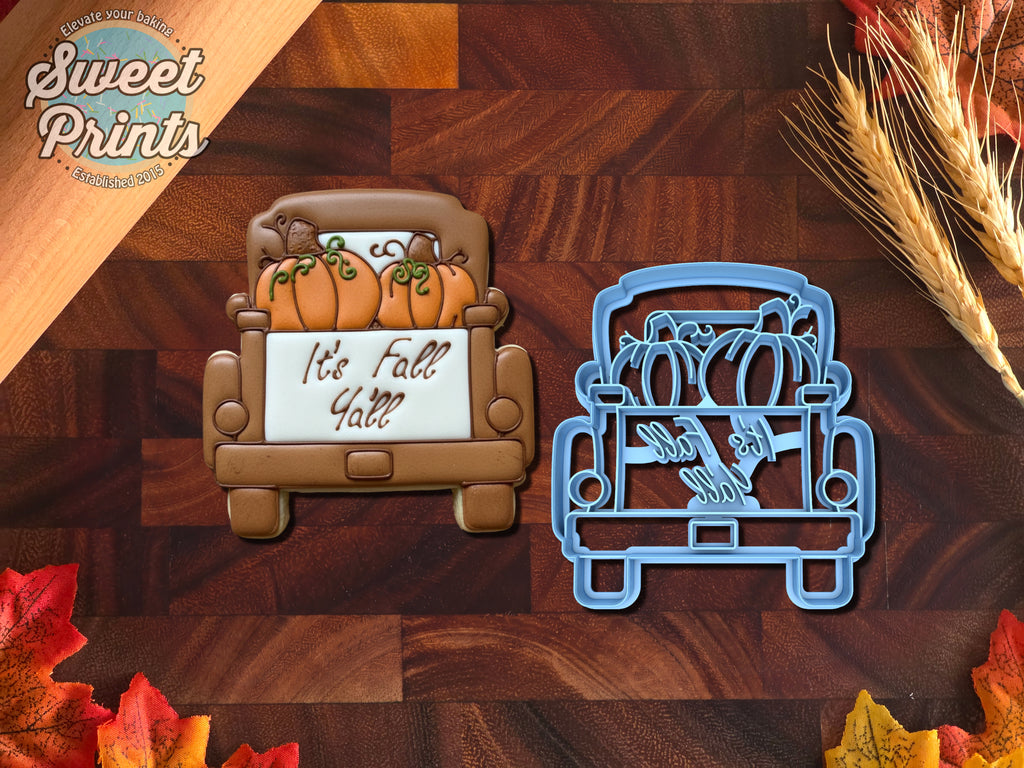 It's Fall Y'all Pickup Truck with Tailgate Cookie Cutter/Dishwasher Safe