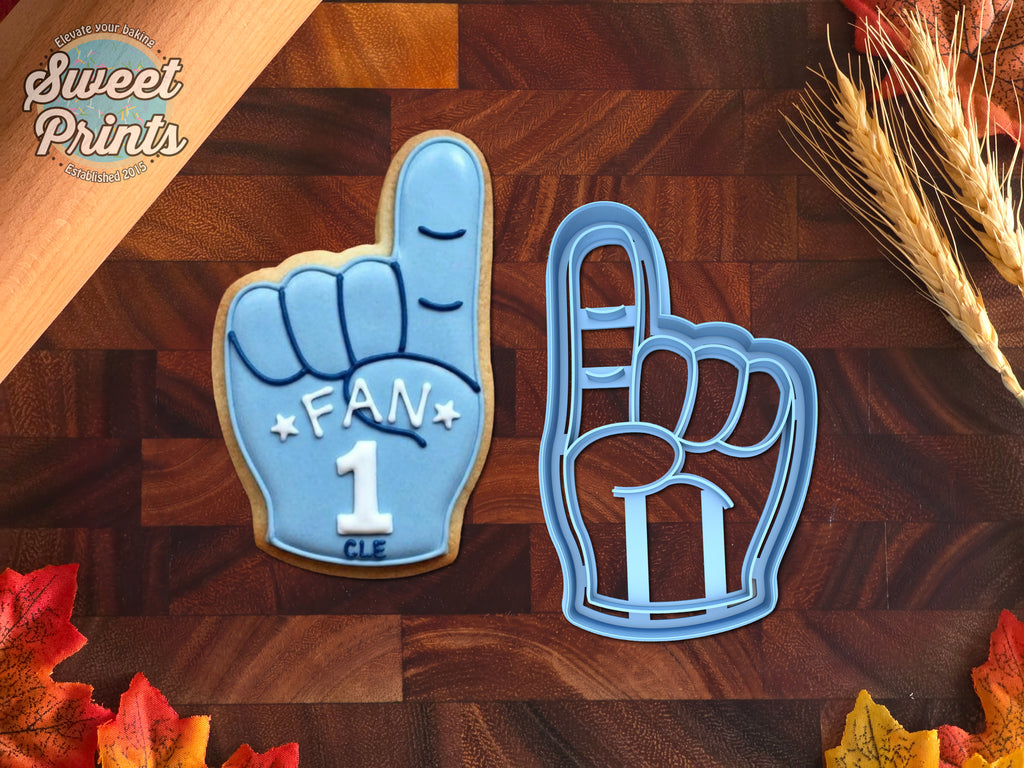 Foam Finger Cookie Cutter/Dishwasher Safe
