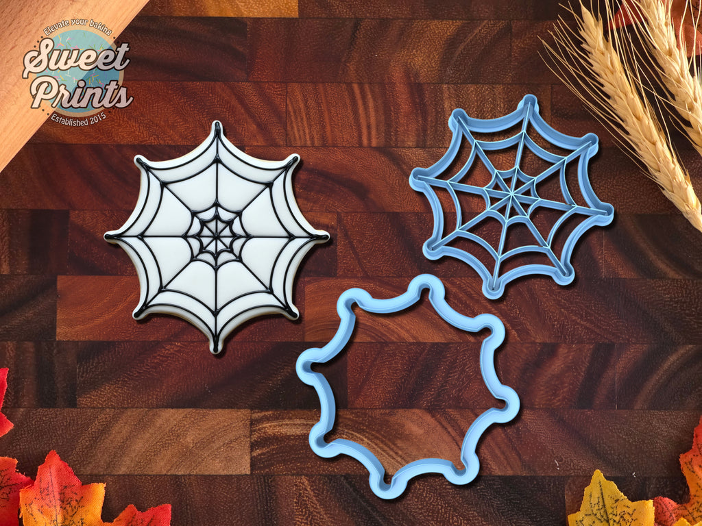 Set of 2 Spider Web Cookie Cutters/Dishwasher Safe