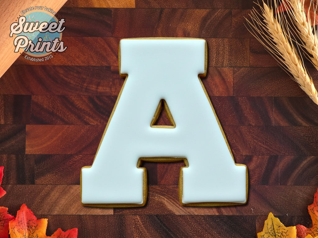 Varsity Letter A Cookie Cutter/Dishwasher Safe