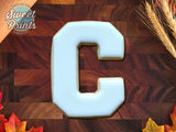 Varsity Letter C Cookie Cutter/Dishwasher Safe
