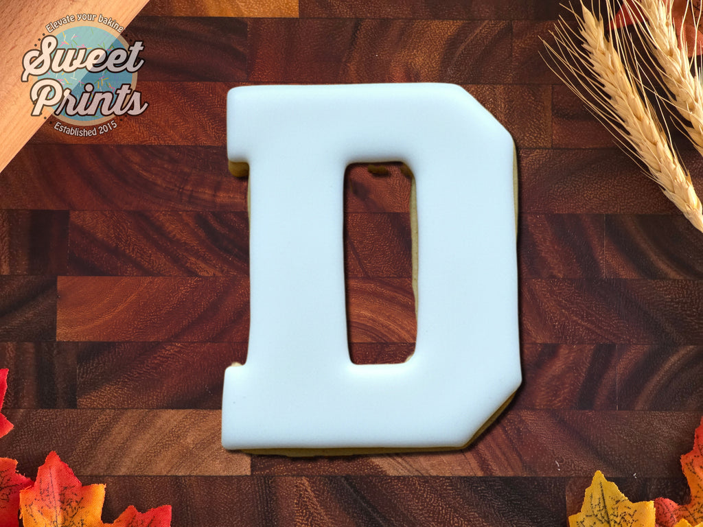 Varsity Letter D Cookie Cutter/Dishwasher Safe