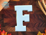 Varsity Letter F Cookie Cutter/Dishwasher Safe
