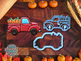 Set of 2 Pickup Truck with Pumpkins Cookie Cutters/Dishwasher Safe