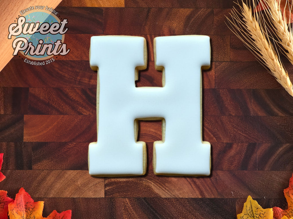 Varsity Letter H Cookie Cutter/Dishwasher Safe