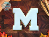 Varsity Letter M Cookie Cutter/Dishwasher Safe
