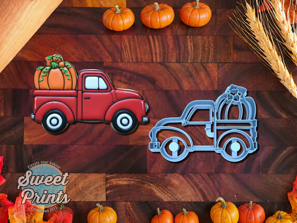 Pumpkin Pickup Truck Cookie Cutter/Dishwasher Safe