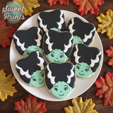 Cute Bride of Frankenstein Cookie Cutter and Press/Dishwasher Safe