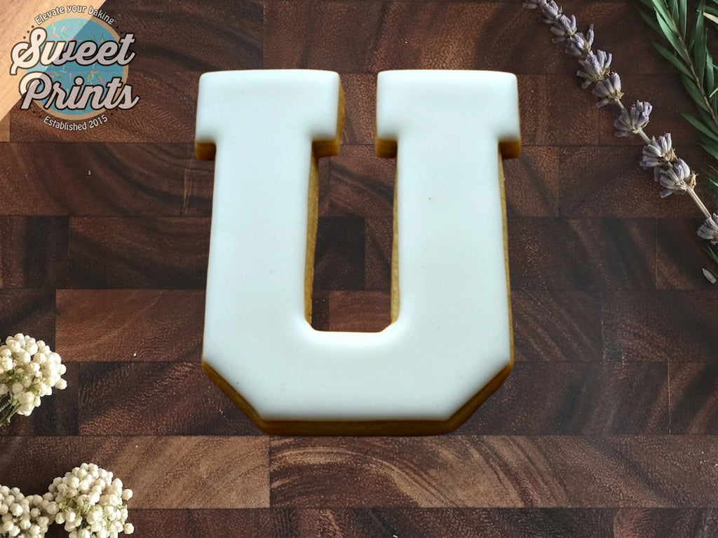 Varsity Letter U Cookie Cutter/Dishwasher Safe