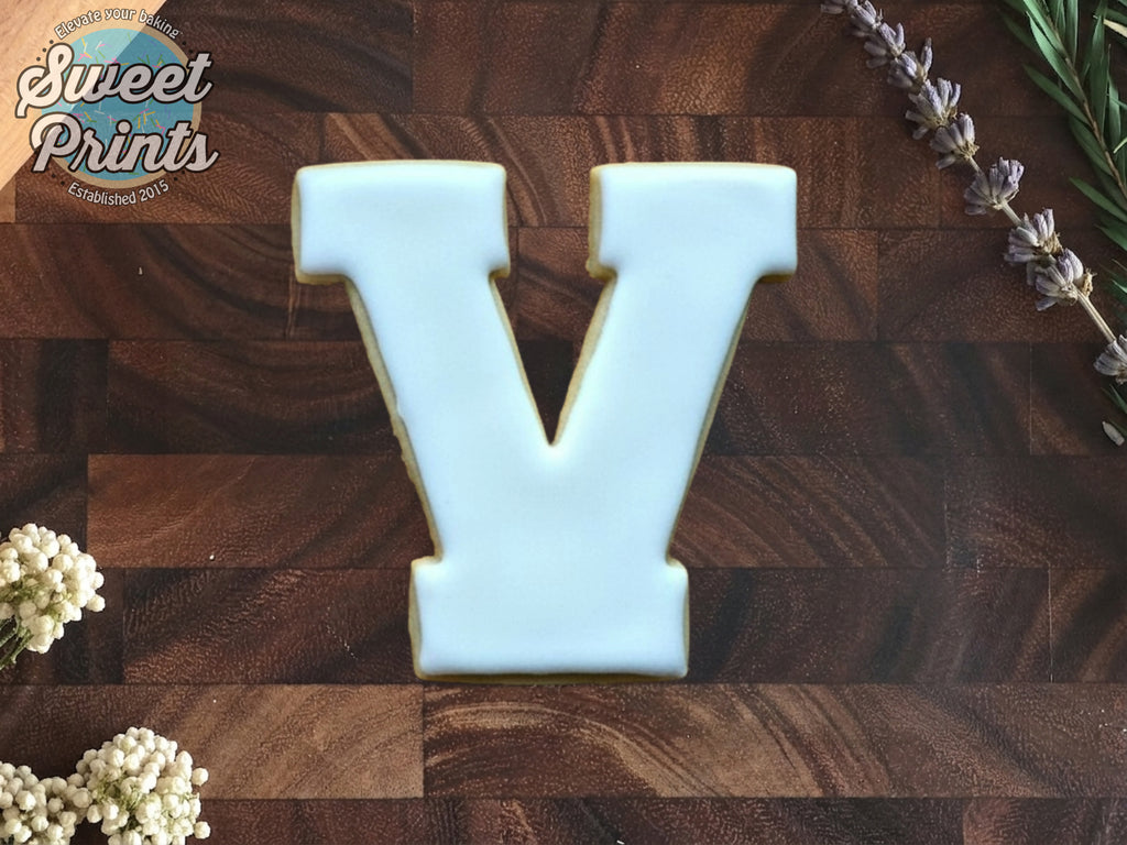 Varsity Letter V Cookie Cutter/Dishwasher Safe