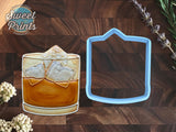 Whiskey Tumbler Glass Cookie Cutter/Dishwasher Safe