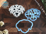 Set of 2 Dalmatian Dog Cookie Cutters, Dishwasher Safe