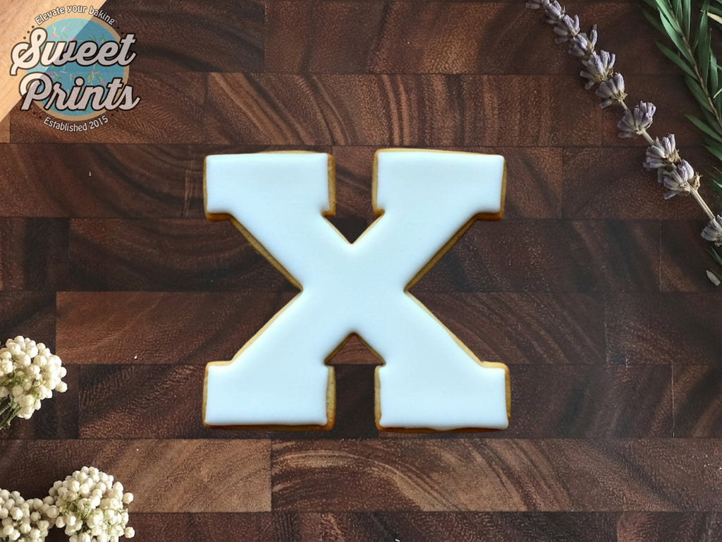 Varsity Letter X Cookie Cutter/Dishwasher Safe
