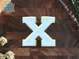 Varsity Letter X Cookie Cutter/Dishwasher Safe