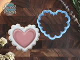 Lacy Heart Cookie Cutter/Dishwasher Safe