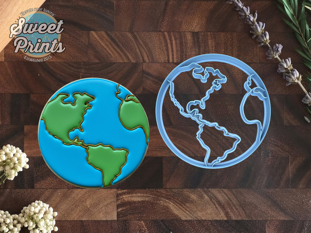 Earth/World Cookie Cutter/Dishwasher Safe