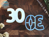 Number 30 Cookie Cutter/Dishwasher Safe