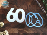 Number 60 Cookie Cutter/Dishwasher Safe