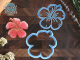 Set of 2 Hibiscus Cookie Cutters/Dishwasher Safe
