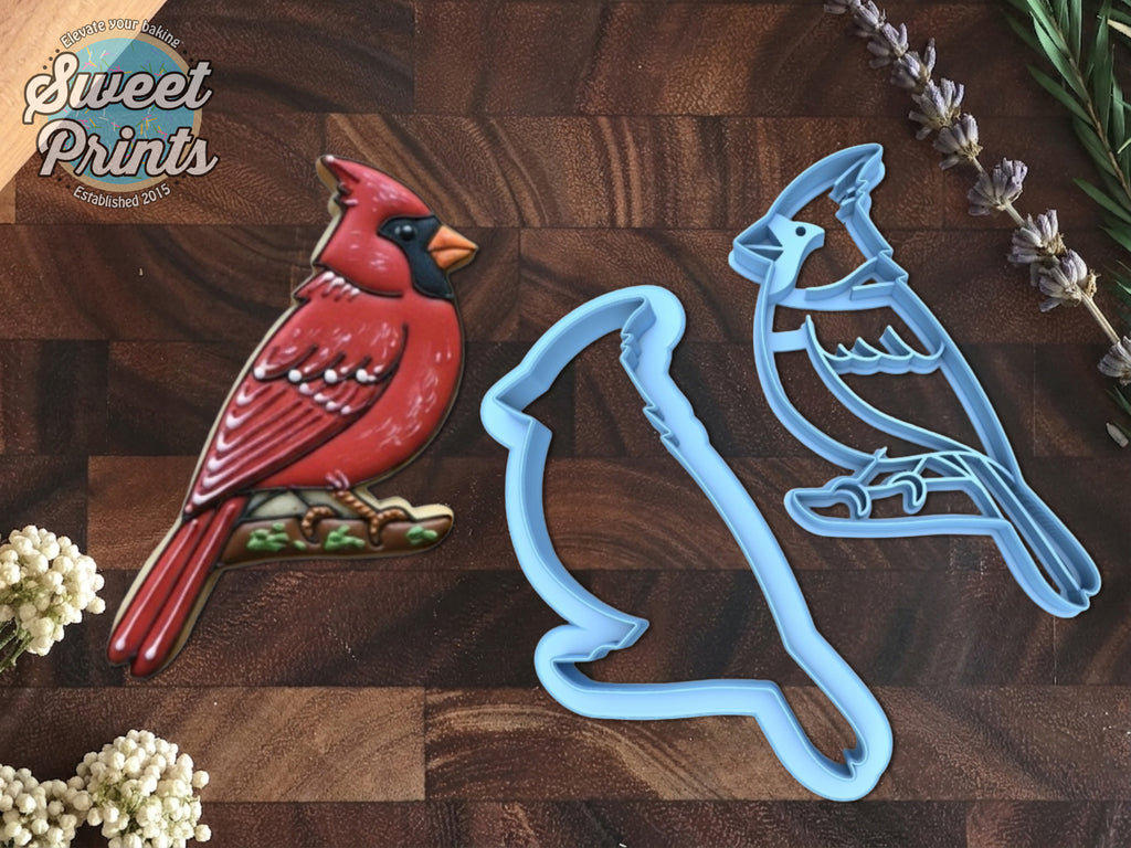 Set of 2 Cardinal Bird Cookie Cutters/Dishwasher Safe