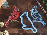 Set of 2 Cardinal Bird Cookie Cutters/Dishwasher Safe