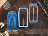 Set of 2 Jeans Cookie Cutters/Dishwasher Safe