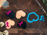 Set 2 Polymer Clay Breast and Awareness Ribbon Cutters/Dishwasher Safe