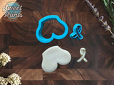 Set 2 Polymer Clay Breast and Awareness Ribbon Cutters/Dishwasher Safe